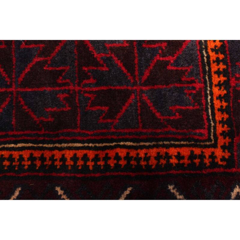 ECARPETGALLERY Hand-knotted Teimani Dark Navy Wool Rug - 3'0 x 4'8