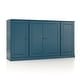 preview thumbnail 40 of 46, Palace Imports 100% Solid Wood 65" Sideboard with Solid Doors, 2-Drawers and Adjustable Shelves