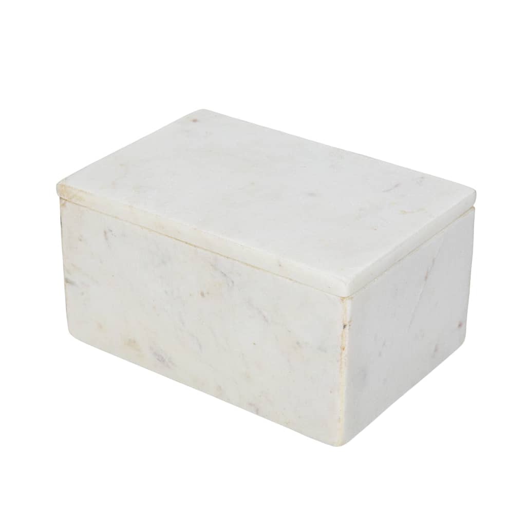 Marble Box Storage Container with Lid - 6.0"L x 4.0"W x 3.0"H