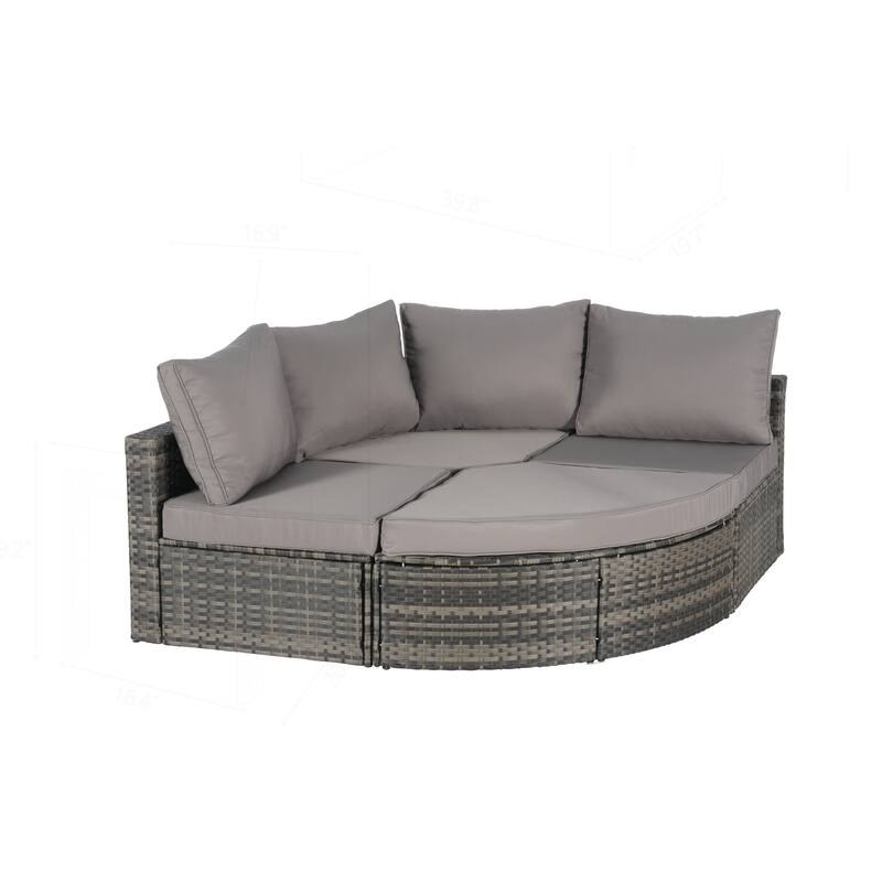 Outdoor Patio Sofa Set for Poolside Relaxation and Entertainment