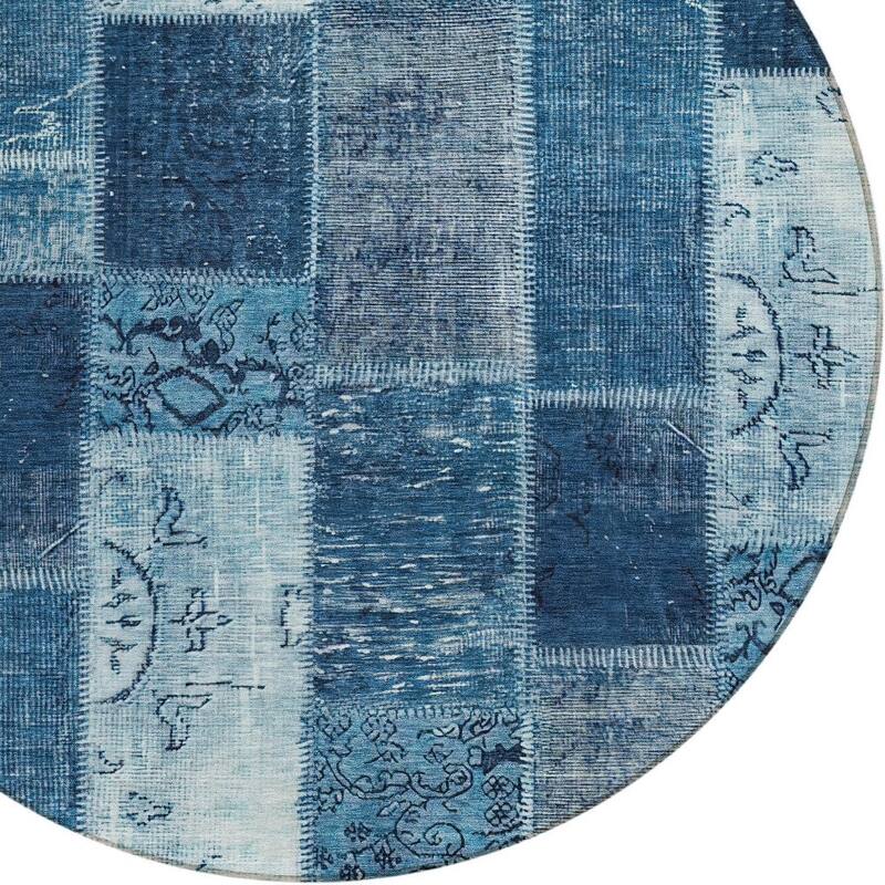 HomeRoots Patchwork Traditional Rectangle Outdoor Rug