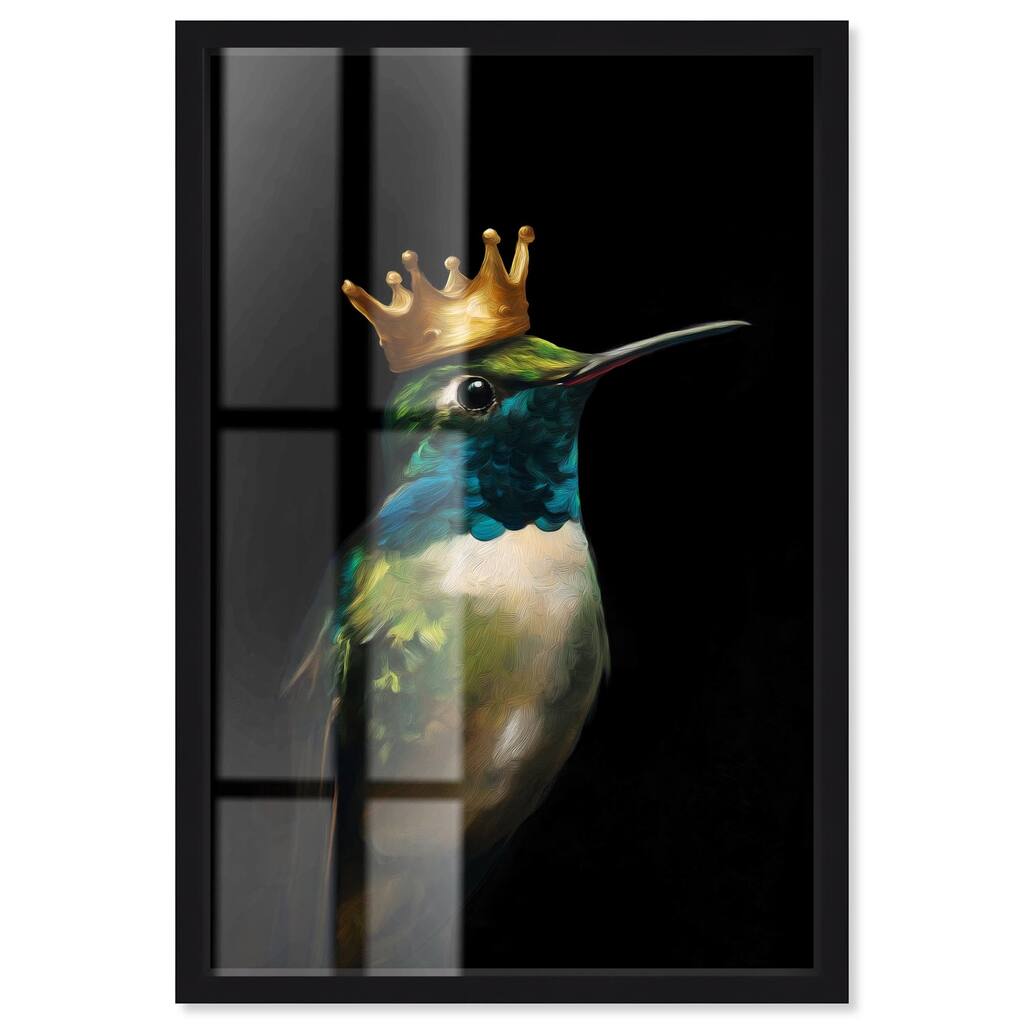 Crowned Azure Bird II Shadowbox by Art Remedy