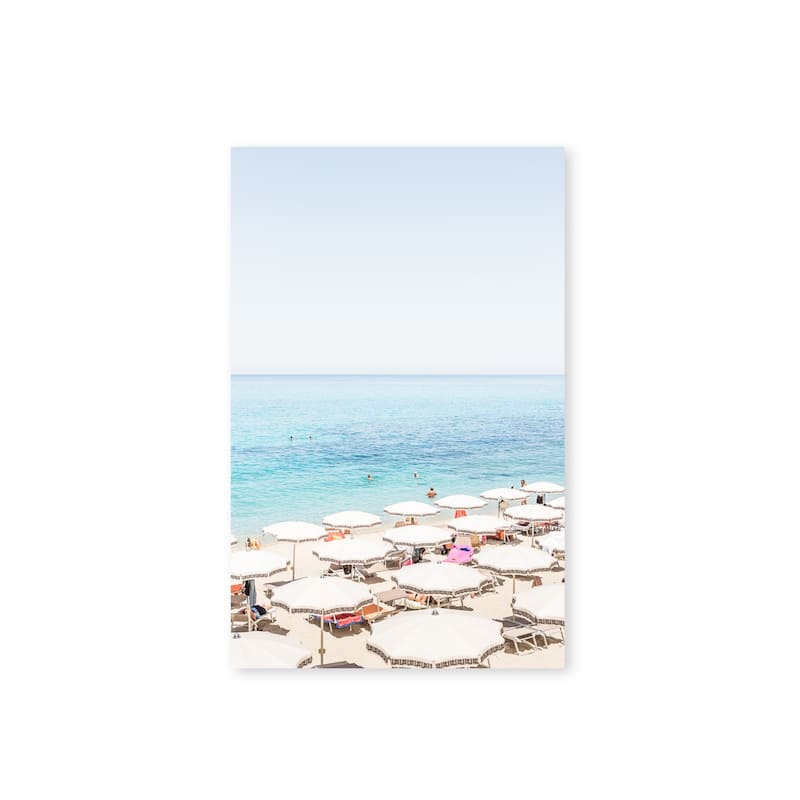 "Beach in Tropea" Framed Textured Wall Art
