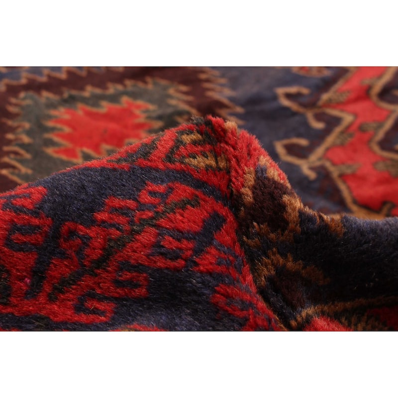ECARPETGALLERY Hand-knotted Teimani Red Wool Rug - 4'7 x 9'4