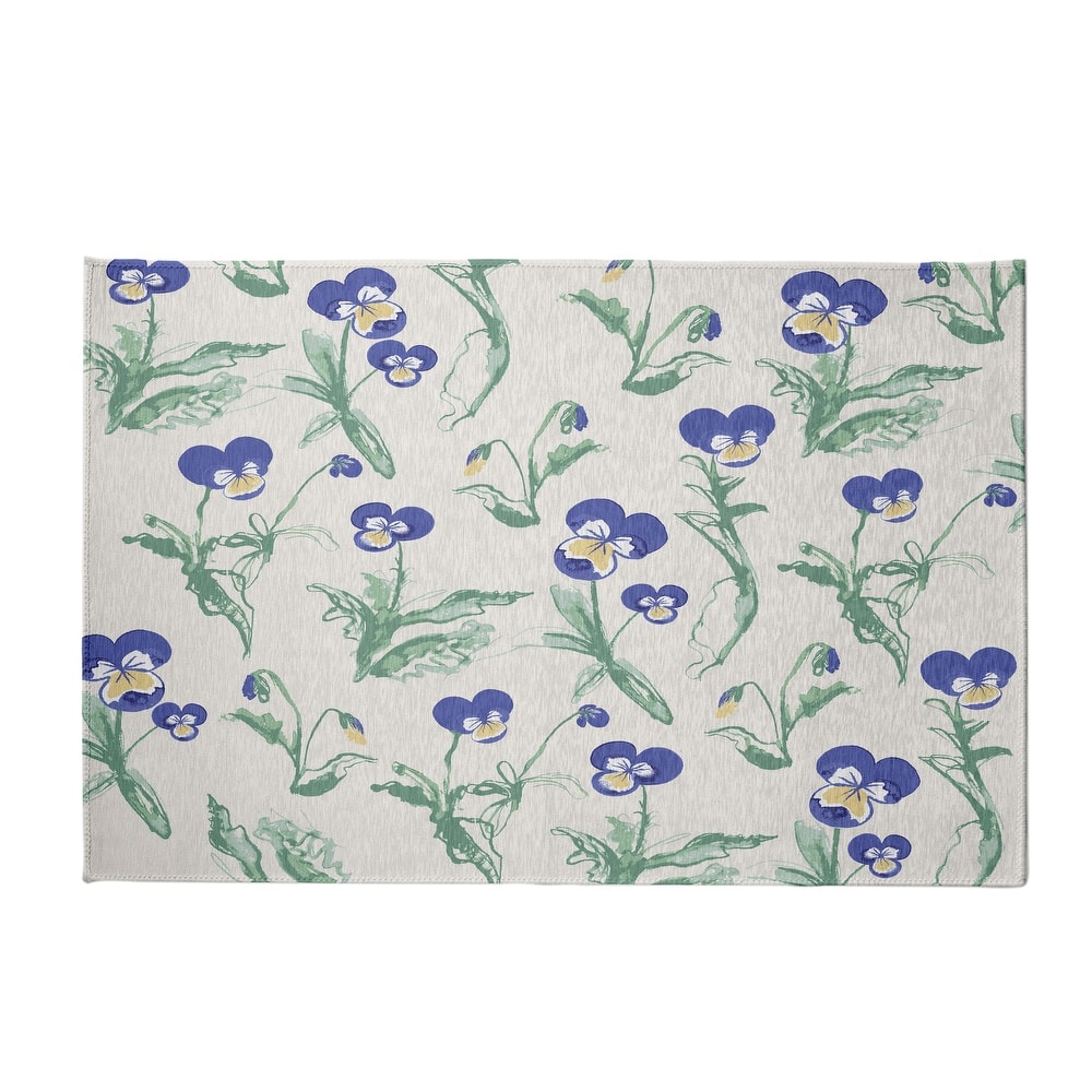 Bunch of Pansies Rug