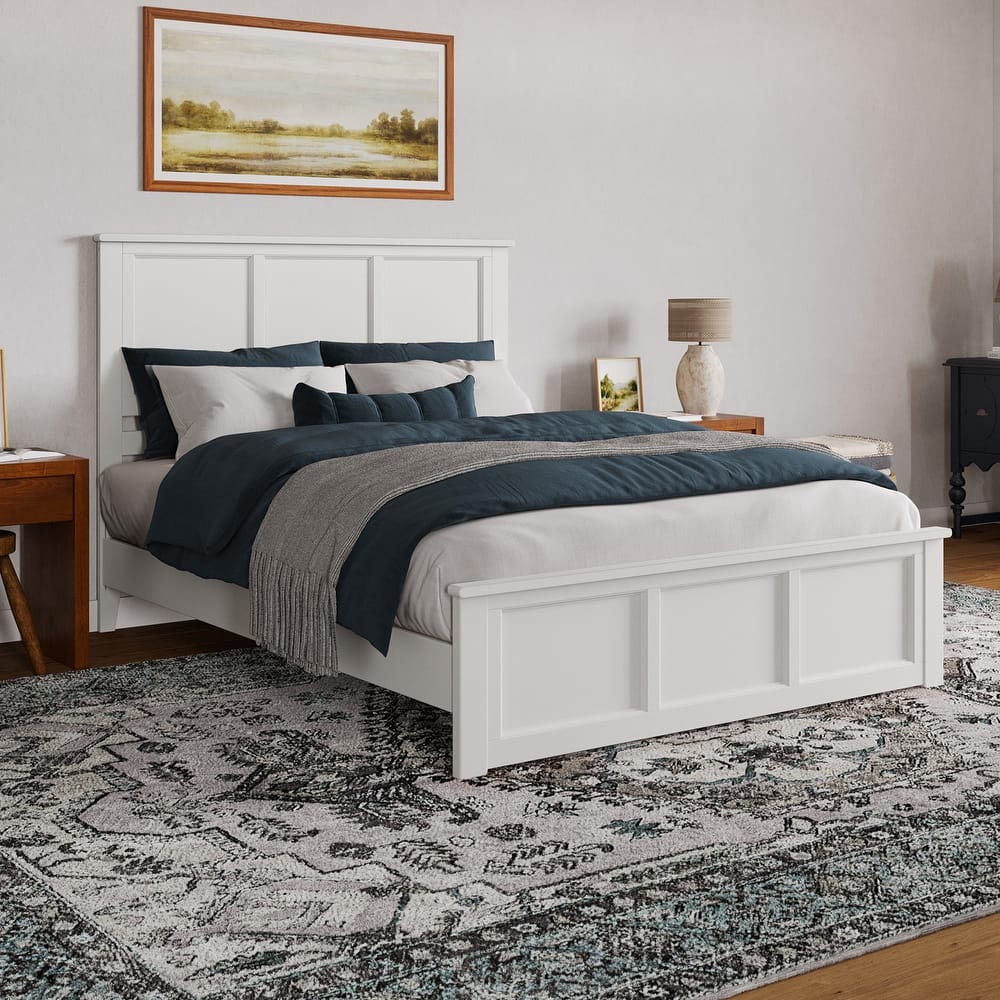 Charlotte Solid Wood Low Profile Platform Bed with Matching Footboard