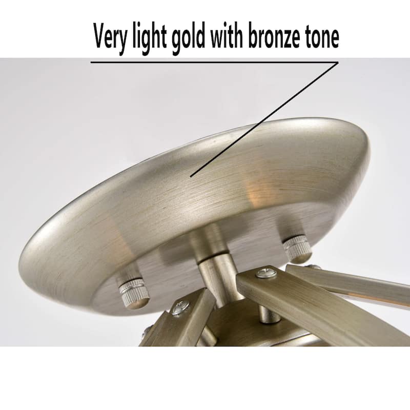 3-light Contemporary Sleek Curves Cradling Metal Flush Mount
