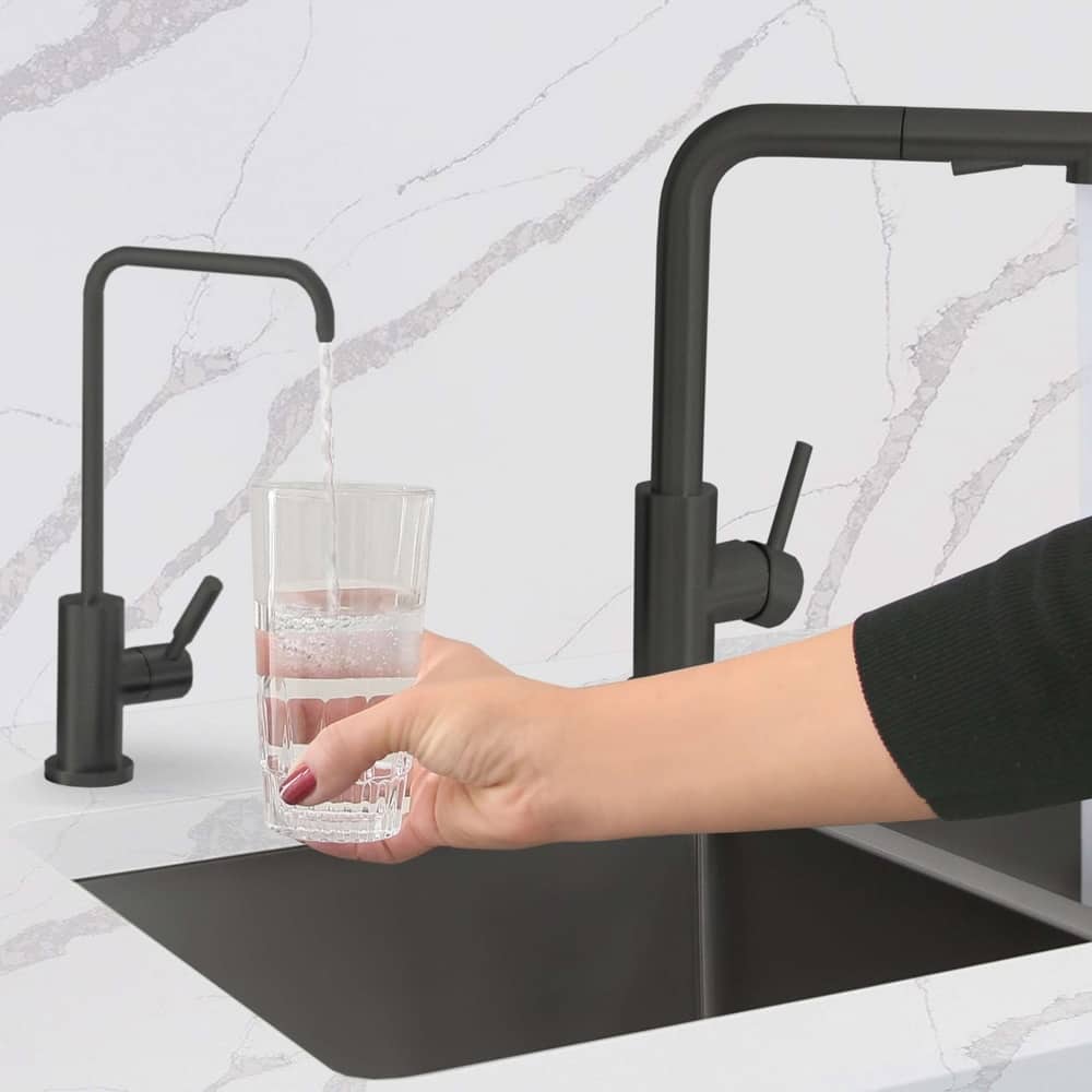 STYLISH Kitchen Sink Drinking Water Tap Faucet in Stainless Steel - Faucet Height: 10 1/2" | Spout Height: 9"
