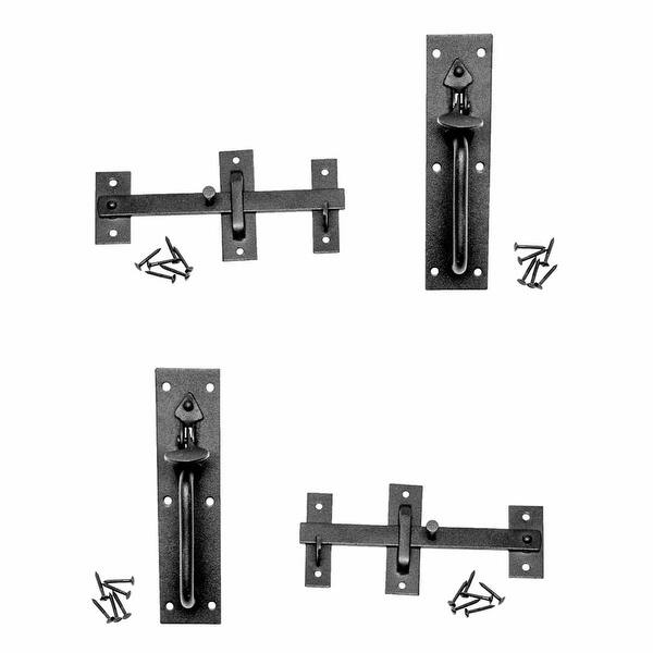 Wrought Iron Gate Latch Lock Norfolk Black 7 Inch Bed Bath & Beyond