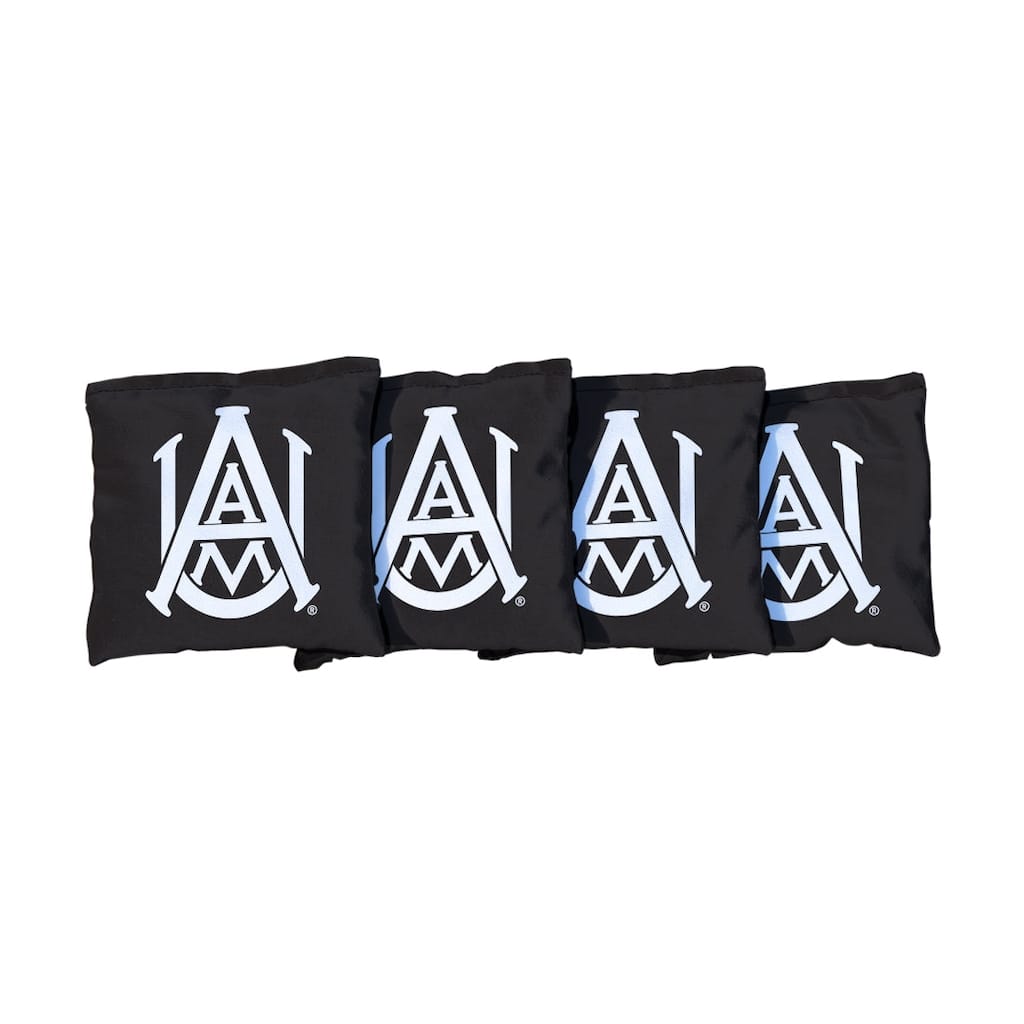 Alabama A&M Bulldogs Black Cornhole Bags