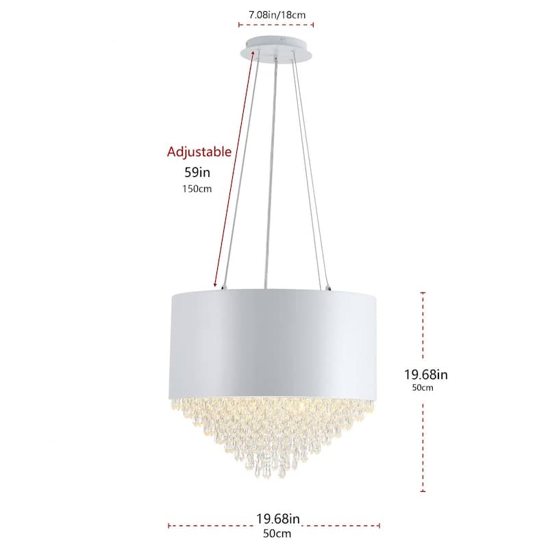 4-Lights Modern Taper Crystal Decoration Island Lights Chandelier