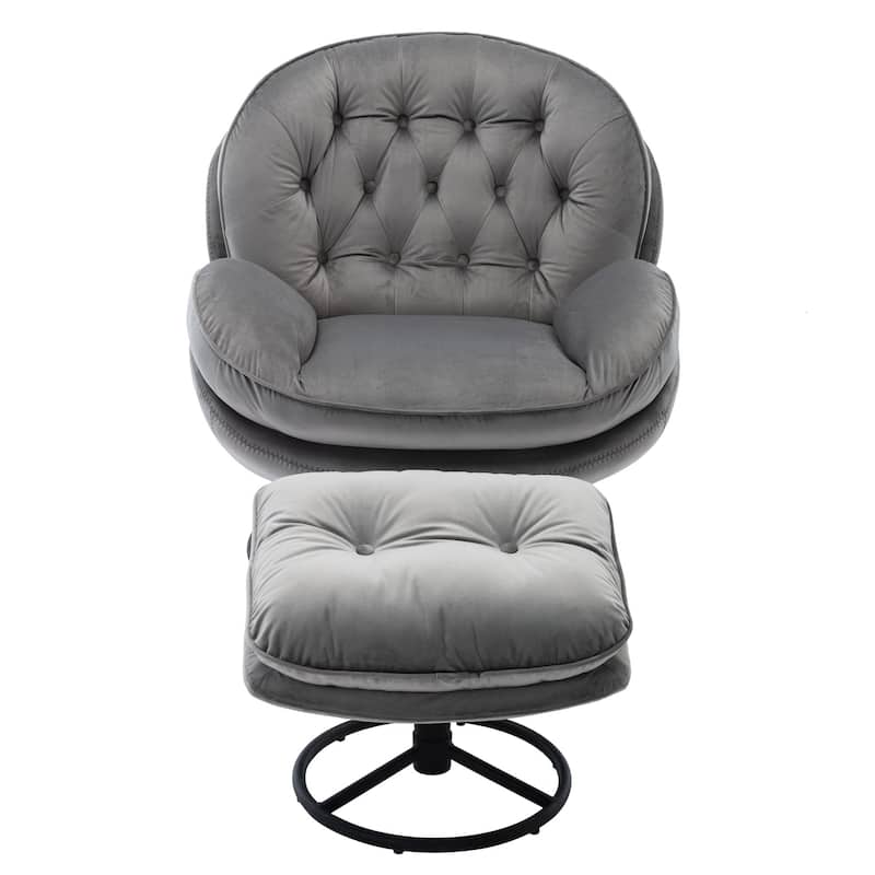 Accent chair TV Chair Living room Chair with Ottoman