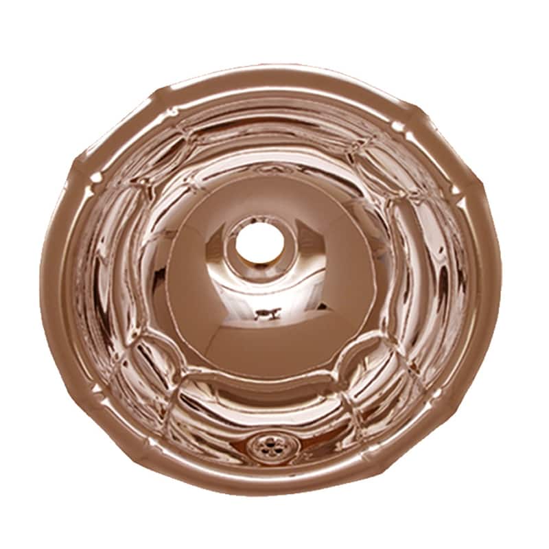 Whitehaus Decorative Basins 14-1/2" Self Rimming Stainless Steel - Polished Copper
