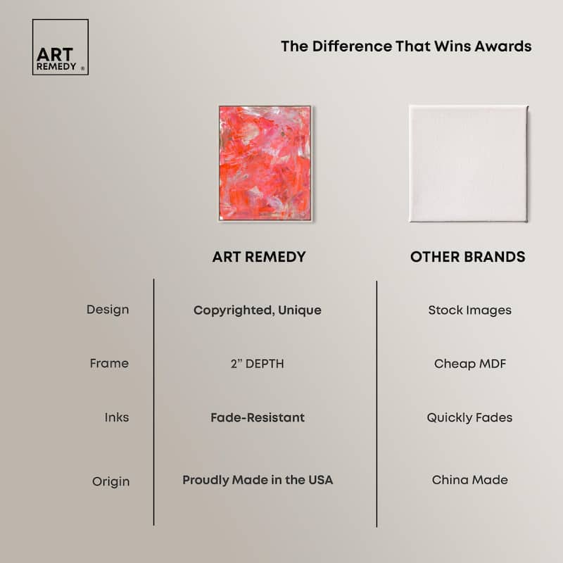 Shades of Red I Canvas by Art Remedy