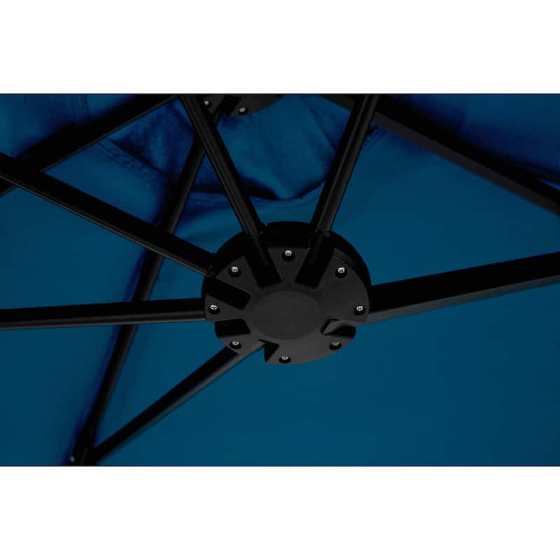 HOMYLIN 14.8 Ft Double-Sided Patio Umbrella with Crank