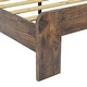 preview thumbnail 35 of 48, Wooden Platform Bed Frame with Large Under Bed Storage