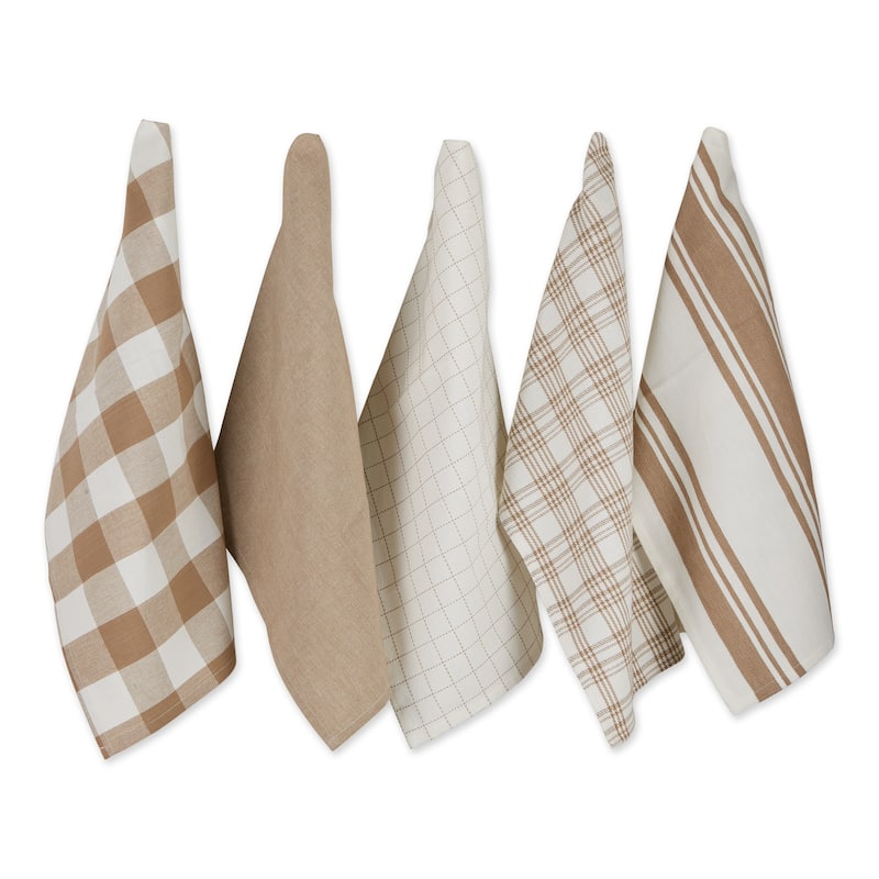 DII Asst Vintage Everyday Dishtowel (Set of 5)