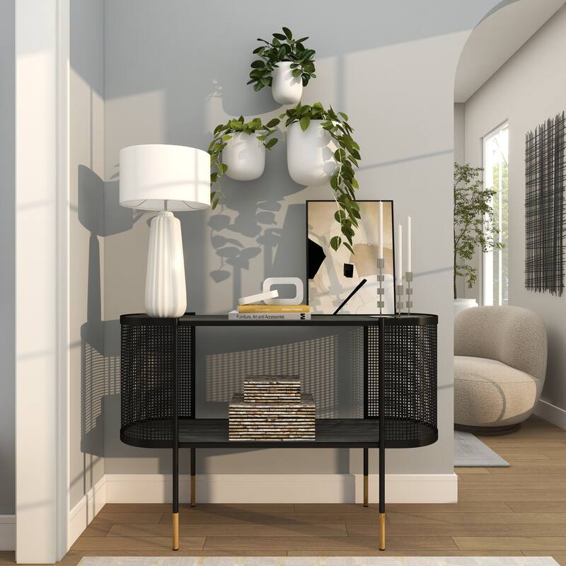 Gold, Black, Silver or White Metal Indoor Outdoor Floating Wall Planter (Set of 3) - S/3 9", 7", 6"H