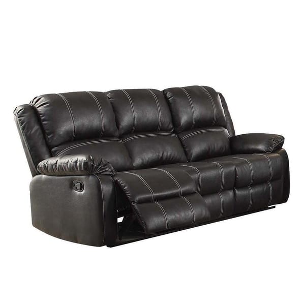 Stylish Polyurethane Sofa (Motion), Black PU Bed Bath & Beyond 18854686