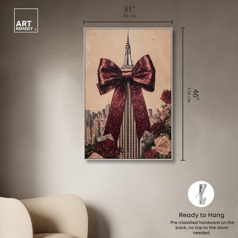Sparkling Empire State Building Canvas by Art Remedy