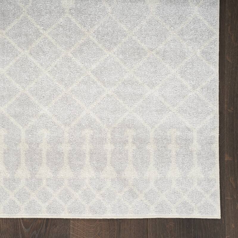 Power Loomed Geometric Modern Low Pile Area Rug - 72' X '24' X '0.25