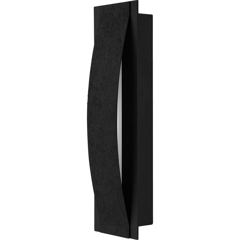 Earth Black LED Outdoor Wall Lantern from the Onyx Collection - Earth Black