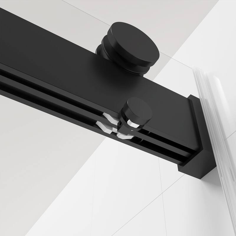 Sliding Frameless Shower Door with 3/8 Inch (10mm) Thick Tampered Glass