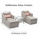 preview thumbnail 13 of 12, COSIEST 5-piece Outdoor Patio Wicker Conversation Sofa Set