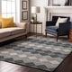 preview thumbnail 29 of 132, Premium Washable Super Soft Diamond Modern Mayfield Rug Gray - 10' x 14'