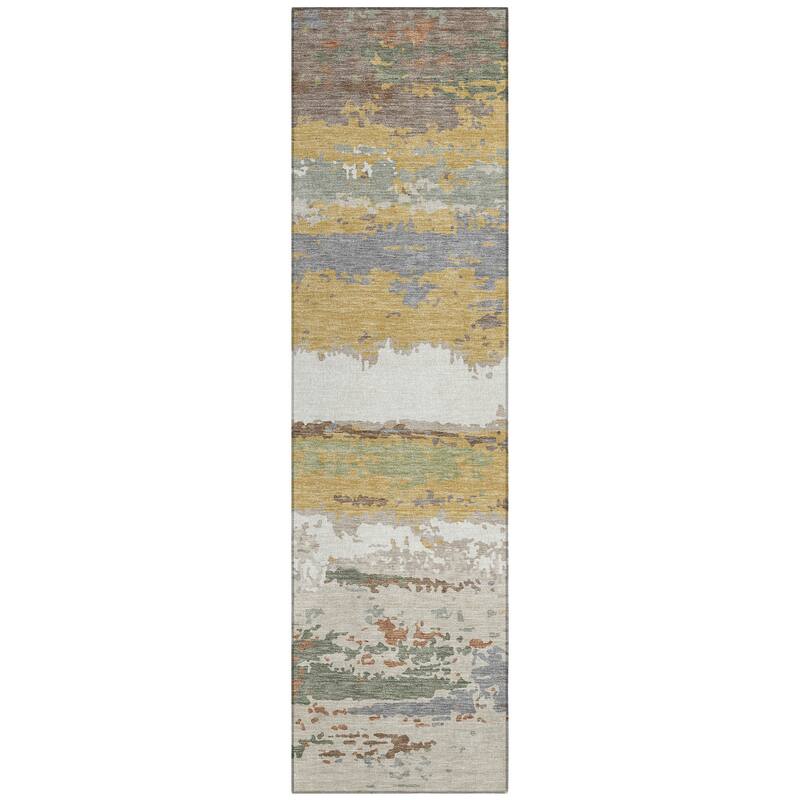 Machine Washable Indoor/ Outdoor Modern Buena Chantille Rug