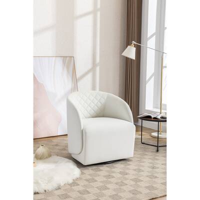 Velvet Fabric Swivel Chair for Living Room
