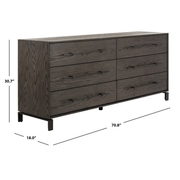 SAFAVIEH Couture Simmons Modern 6-drawer Wood Dresser - Bed Bath ...