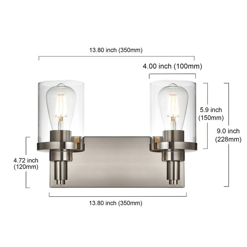 Modern Bathroom Lights with Clear Shape
