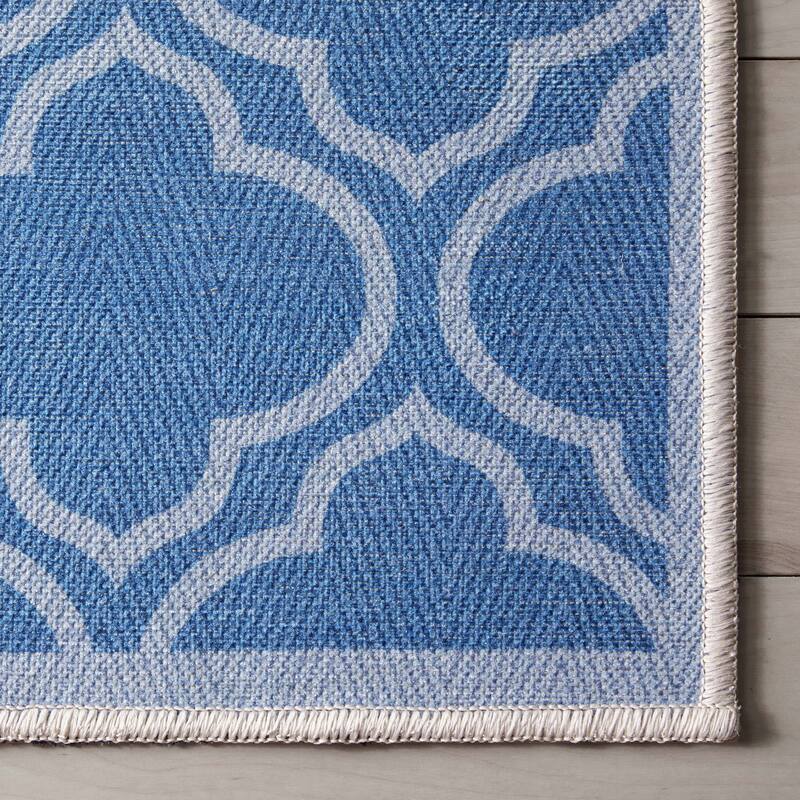Well Woven Apollo Lattice Moroccan Machine Washable Area Rug