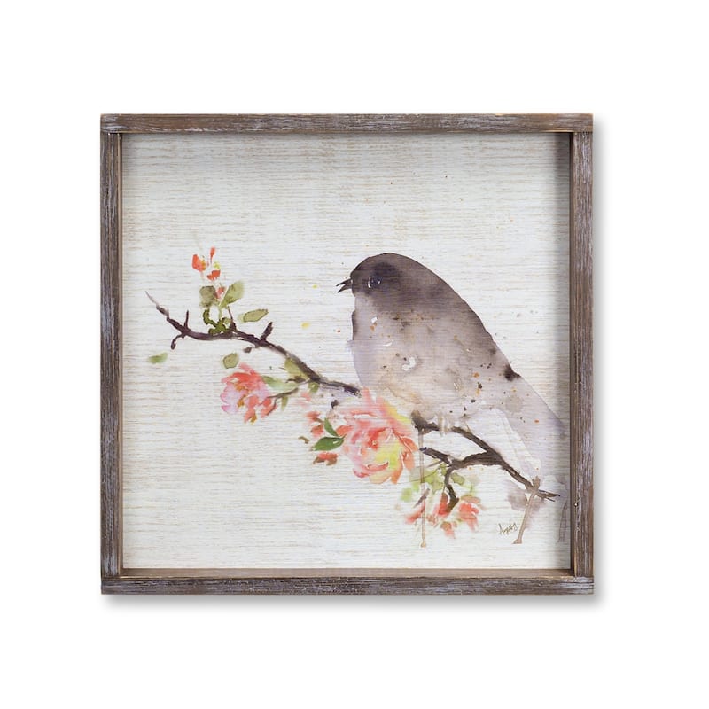 Framed Bird Print (Set of 2) - Multi-Color