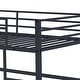 preview thumbnail 19 of 31, Metal Loft Bed Twin, Loft Bed Frame with Guard Rails and Flat Ladder