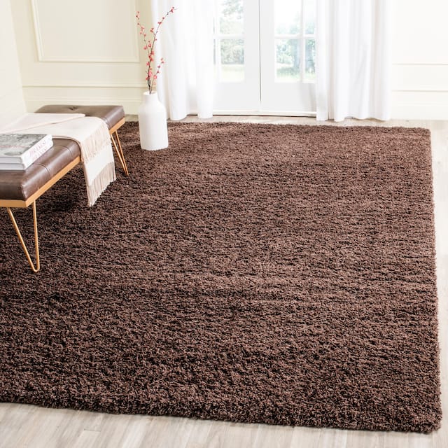 SAFAVIEH Laguna Shag Verdiana Solid Color 2-inch Thick Shag Rug