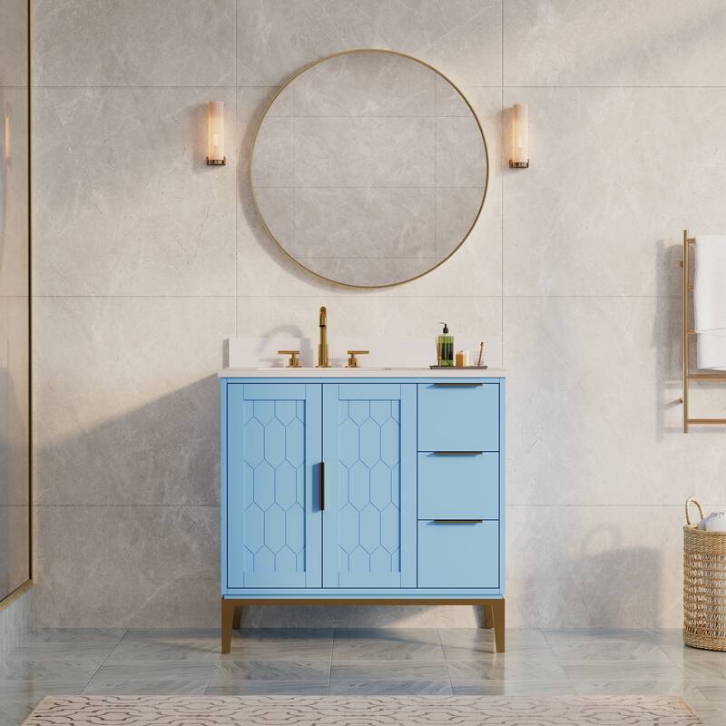 Modern Bathroom Wall Mounted Anodized Aluminum Framed Wall Vanity Mirror