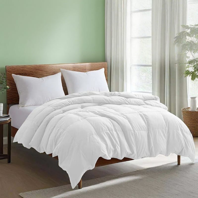 White Goose Feather Down Comforter Duvet Insert Ultra Soft Cover