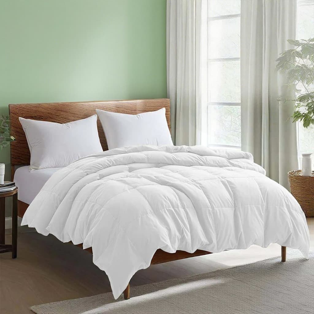 White Goose Feather Down Comforter Duvet Insert Ultra Soft Cover