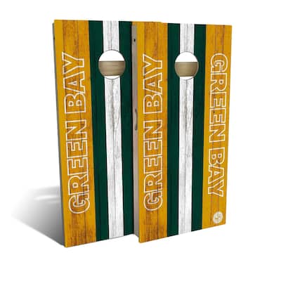 Green Bay Football Outdoor Cornhole Board Set