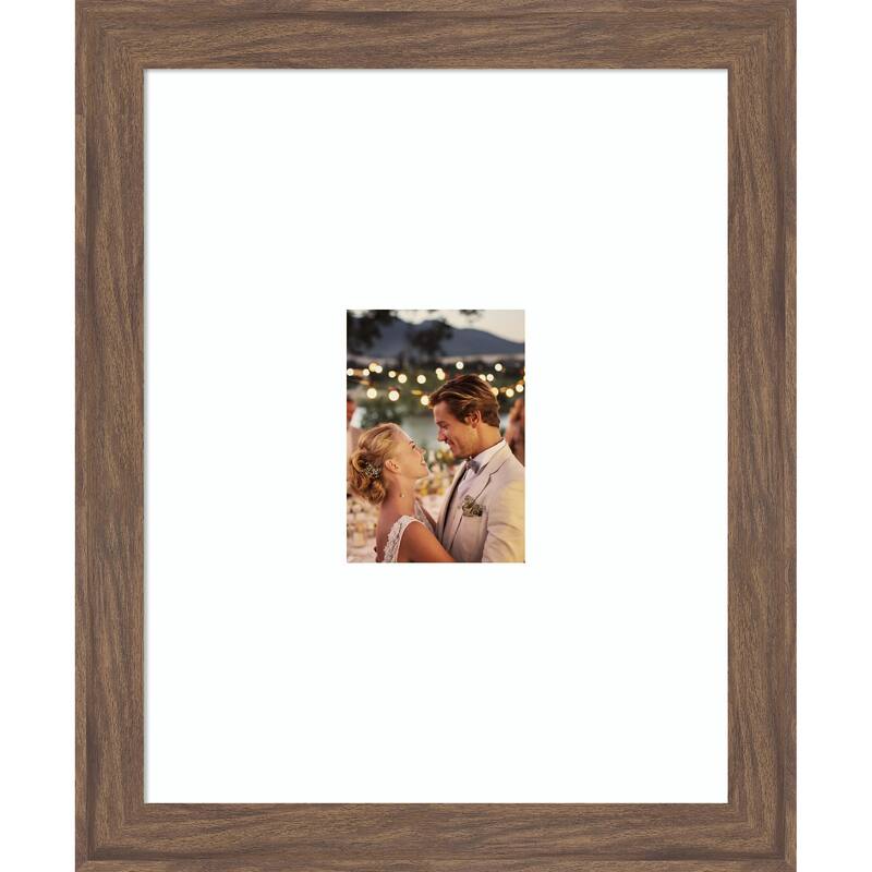 Pia Narrow Picture Frame, Photo Frame - 16x20 Matted to 5x7