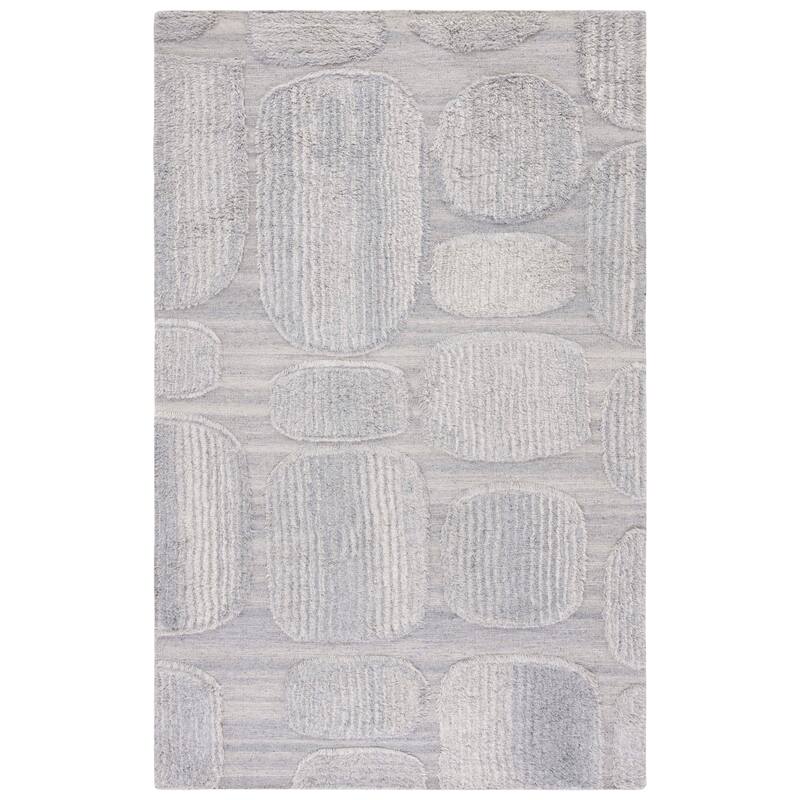 SAFAVIEH Handmade Manhattan Bernice Modern Wool Rug - 6' Square - Grey
