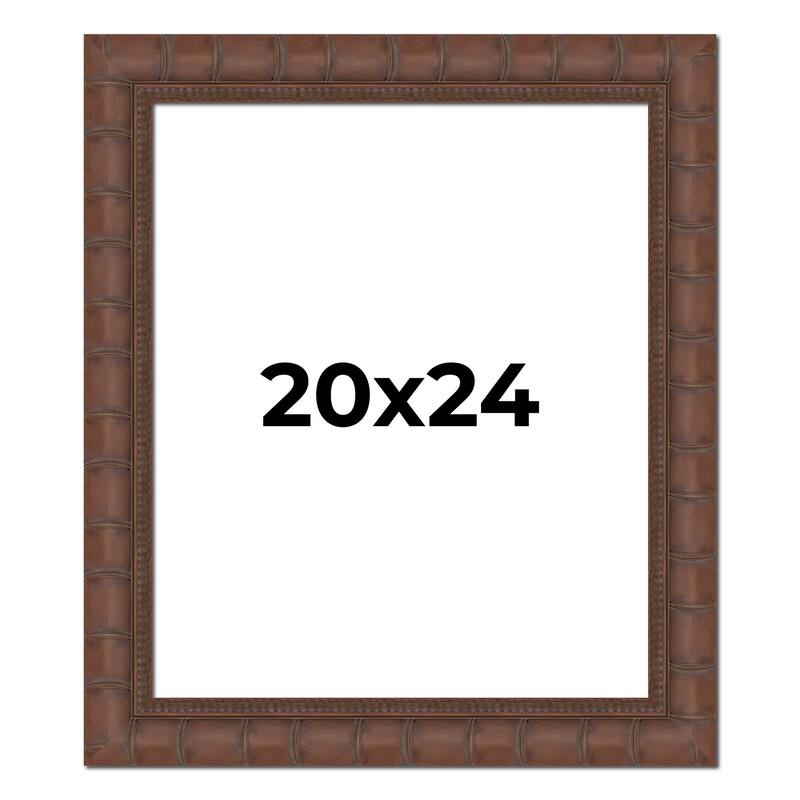 20x24 Frame Pewter Solid Wood Picture Frame Width 1.625 Inches | Interior Frame Depth 0.6875 Inches