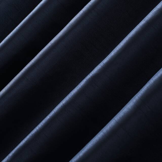 Sun Zero Evelina Faux Dupioni Silk Blackout Curtain Panel, Single Panel