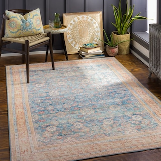 Livabliss Petrova Persian Floral Printed Area Rug