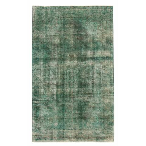 ECARPETGALLERY Hand-knotted Color Transition Teal Wool Rug - 6'0 x 10'0