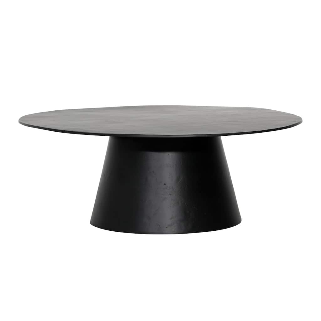 Zachary Aluminum Coffee Table, Black