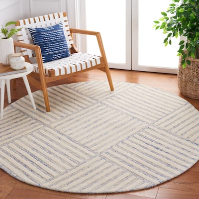 SAFAVIEH Handmade Metro Mavluda Stripe Wool Rug