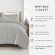 preview thumbnail 6 of 6, Becky Cameron Rugged Stripes Ultra Soft Oversized 3-piece Duvet Cover Set